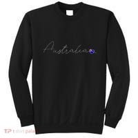 Australia Simple Love Australian Flag Heart On Australia Sweatshirt thumb 0