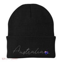 Australia Simple Love Australian Flag Heart On Australia Beanie thumb 0