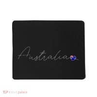 Australia Simple Love Australian Flag Heart On Australia Mousepad thumb 0