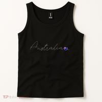 Australia Simple Love Australian Flag Heart On Australia Tank Top thumb 2