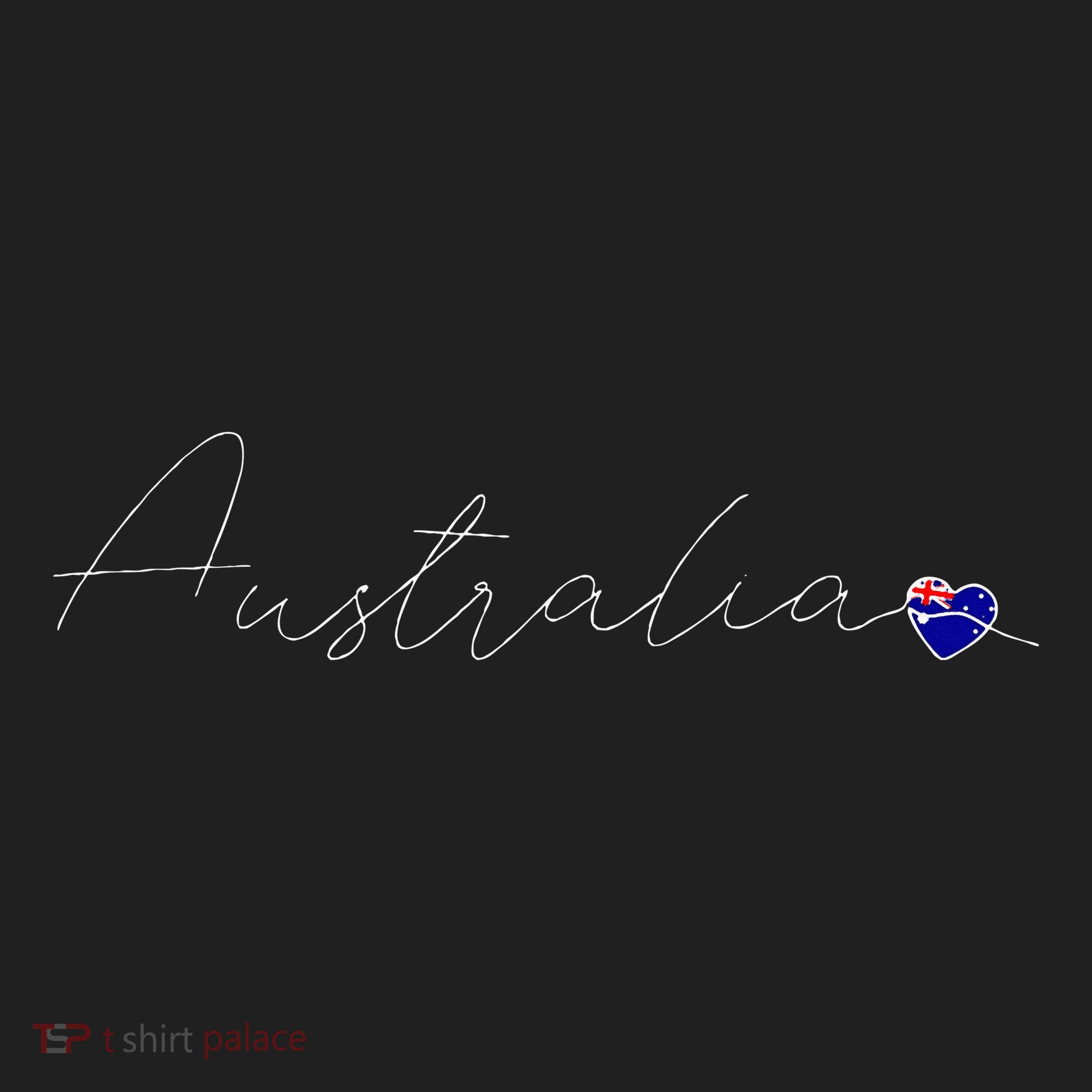 Australia Simple Love Australian Flag Heart On Australia Golf Towel