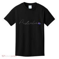 Australia Simple Love Australian Flag Heart On Australia Kids T-Shirt thumb 0