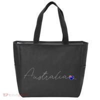 Australia Simple Love Australian Flag Heart On Australia Tote Bag thumb 0