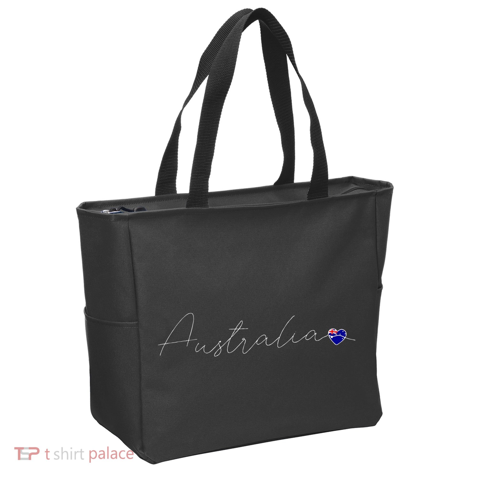 Australia Simple Love Australian Flag Heart On Australia Tote Bag