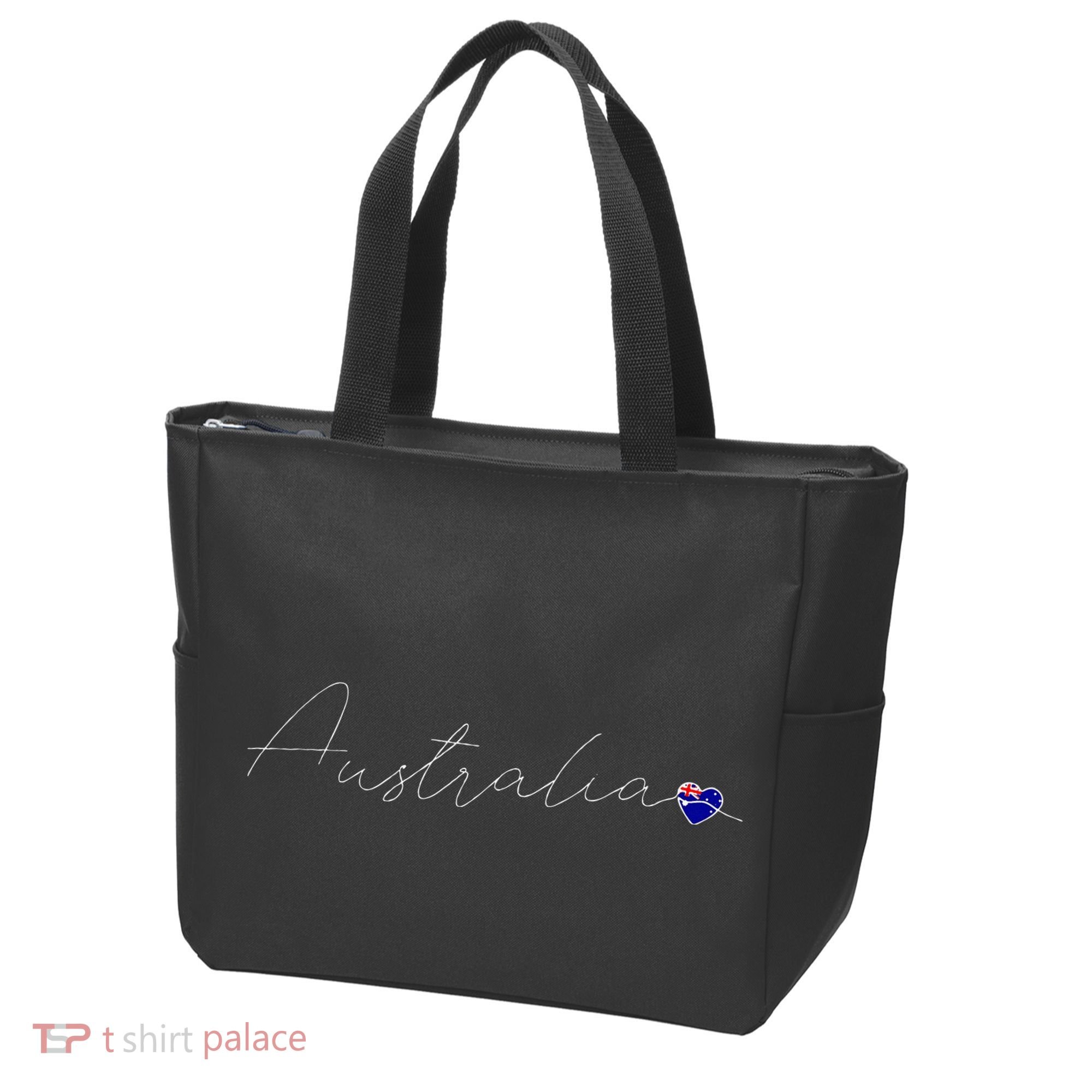 Australia Simple Love Australian Flag Heart On Australia Tote Bag