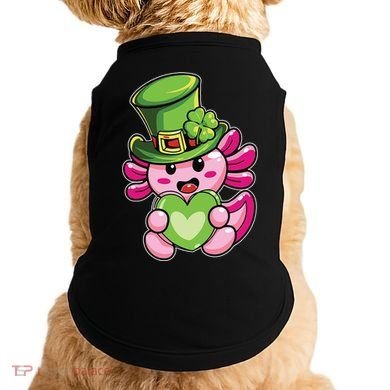 Axolotl Saint Leprechaun St Patrick Day Doggie Tank