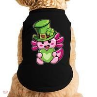 Axolotl Saint Leprechaun St Patrick Day Doggie Tank thumb 0