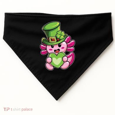 Axolotl Saint Leprechaun St Patrick Day USA-Made Doggie Bandana