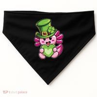 Axolotl Saint Leprechaun St Patrick Day USA-Made Doggie Bandana thumb 0