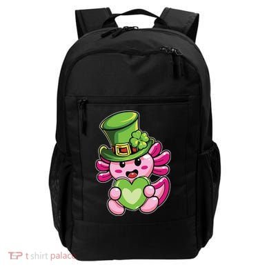 Axolotl Saint Leprechaun St Patrick Day Backpack