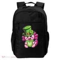 Axolotl Saint Leprechaun St Patrick Day Backpack thumb 0