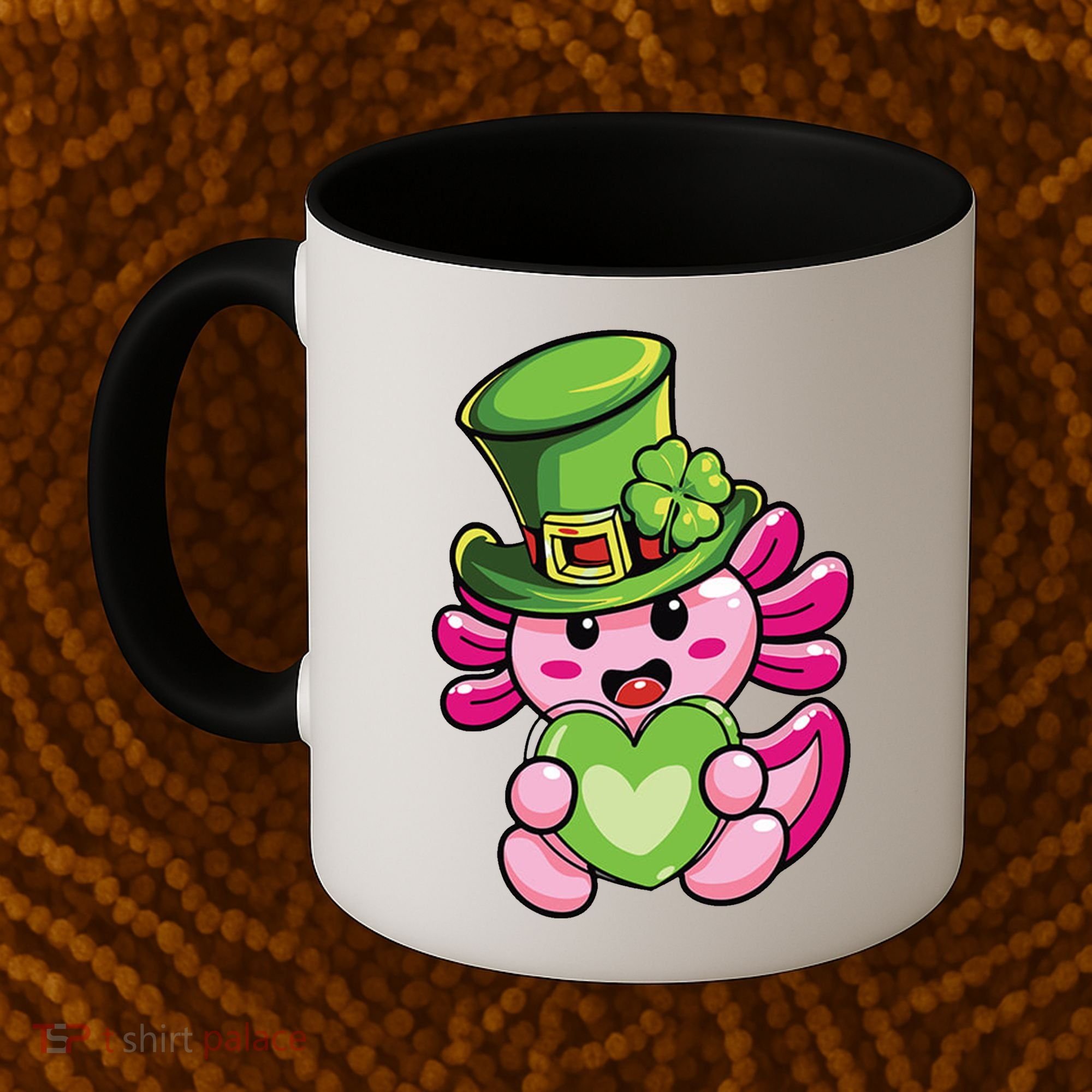 Axolotl Saint Leprechaun St Patrick Day Coffee Mug