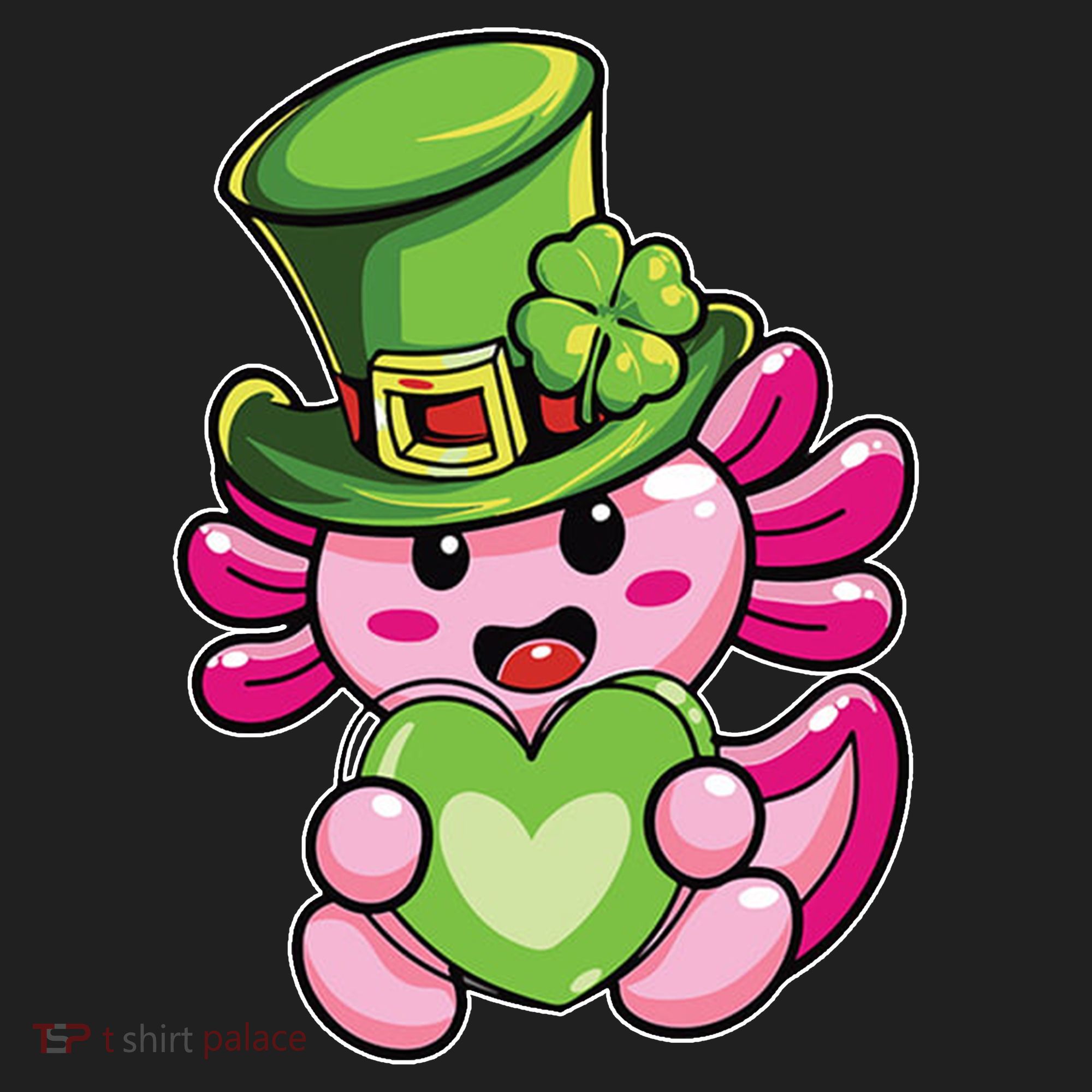 Axolotl Saint Leprechaun St Patrick Day Hat