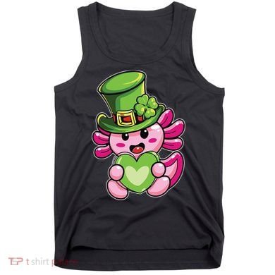 Axolotl Saint Leprechaun St Patrick Day Tank Top