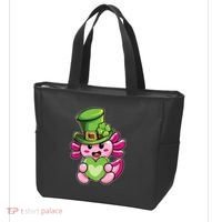 Axolotl Saint Leprechaun St Patrick Day Tote Bag thumb 3