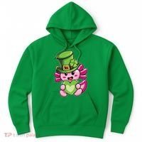 Axolotl Saint Leprechaun St Patrick Day Hoodie thumb 0