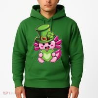 Axolotl Saint Leprechaun St Patrick Day Hoodie thumb 2