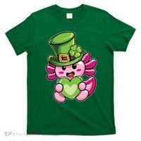 Axolotl Saint Leprechaun St Patrick Day T-Shirt thumb 0