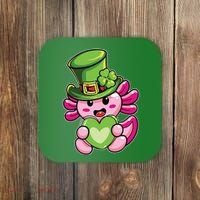 Axolotl Saint Leprechaun St Patrick Day Coaster thumb 0