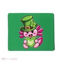 Axolotl Saint Leprechaun St Patrick Day Mousepad thumb 0