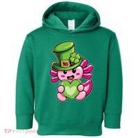 Axolotl Saint Leprechaun St Patrick Day Toddler Hoodie thumb 0