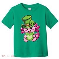 Axolotl Saint Leprechaun St Patrick Day Toddler T-Shirt thumb 0