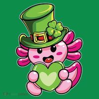 Axolotl Saint Leprechaun St Patrick Day Kids Hoodie thumb 5
