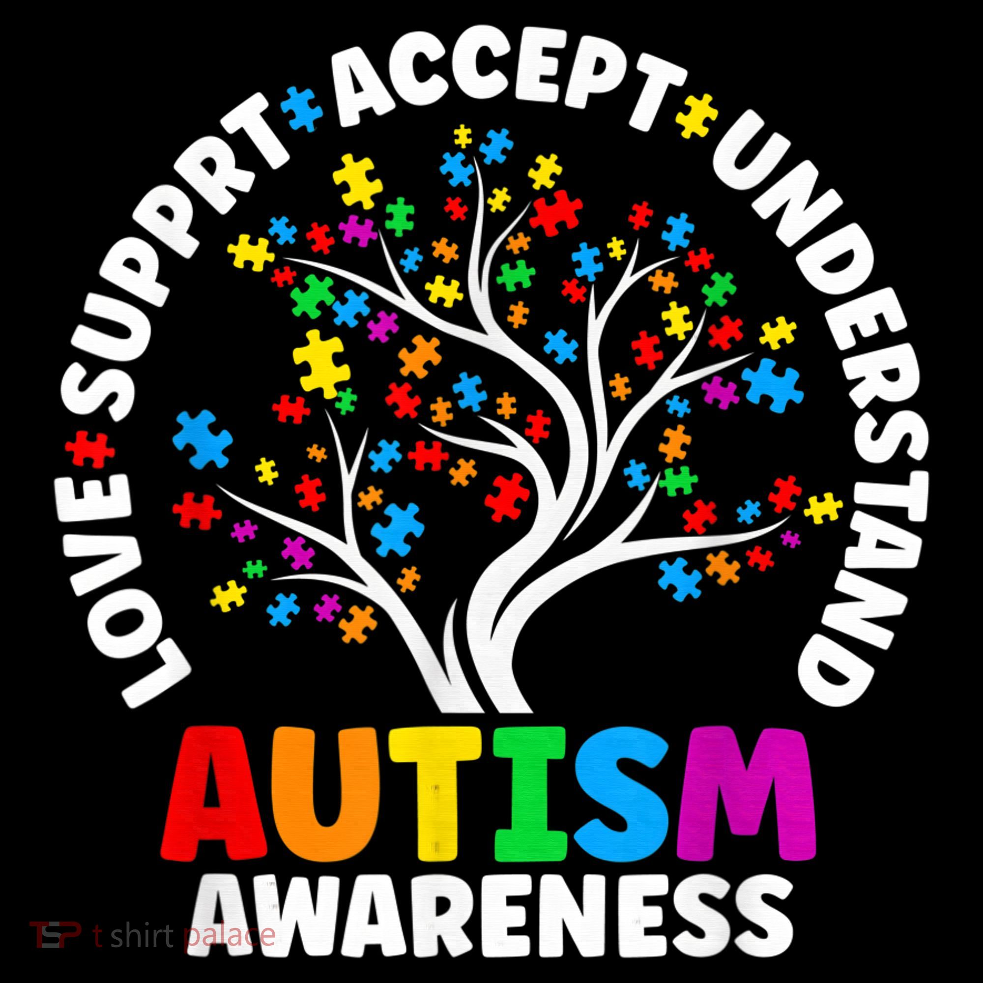 Autism Shirt Love Accept Support Autistic Autism Awareness Women's Hoodie