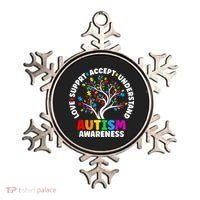 Autism Shirt Love Accept Support Autistic Autism Awareness Ornament thumb 0