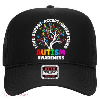 Autism Shirt Love Accept Support Autistic Autism Awareness Hat