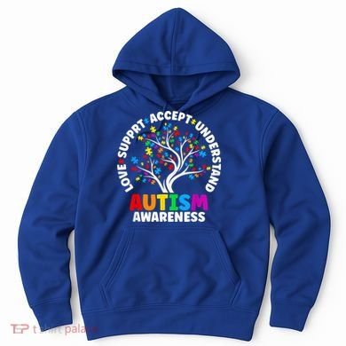 Autism Shirt Love Accept Support Autistic Autism Awareness Hoodie