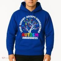 Autism Shirt Love Accept Support Autistic Autism Awareness Hoodie thumb 2