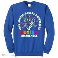 Autism Shirt Love Accept Support Autistic Autism Awareness Sweatshirt thumb 0