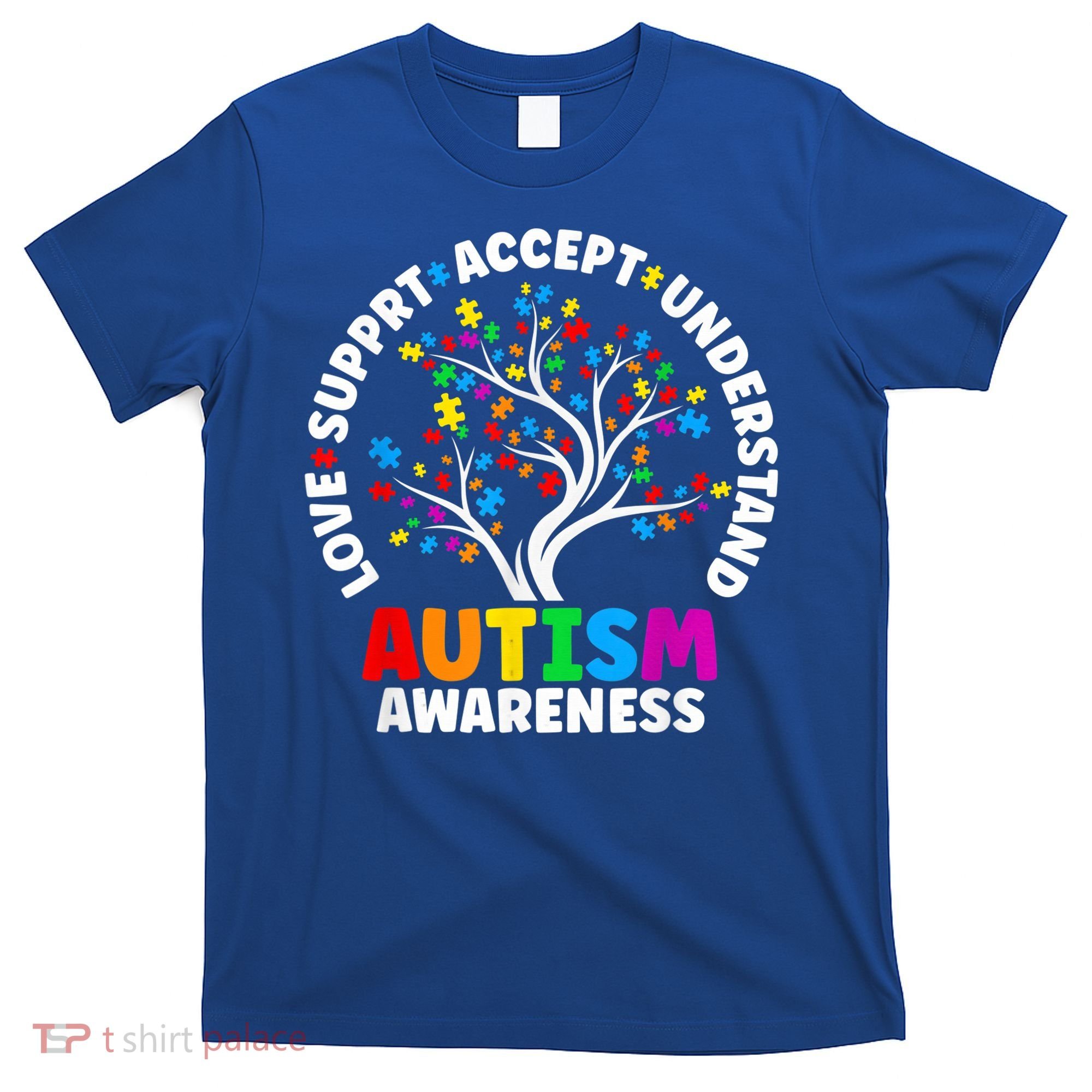 Autism Shirt Love Accept Support Autistic Autism Awareness T-Shirt
