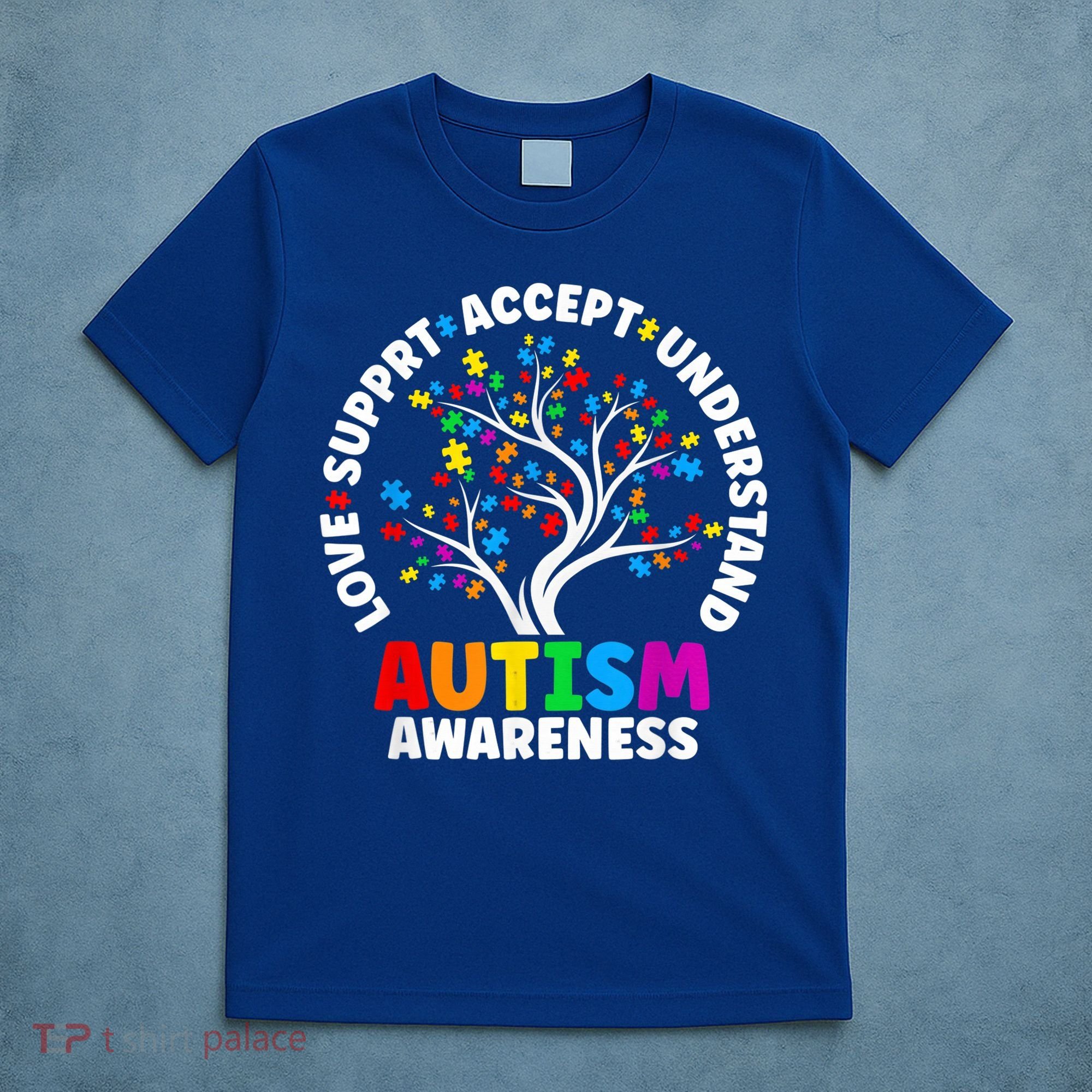 Autism Shirt Love Accept Support Autistic Autism Awareness T-Shirt