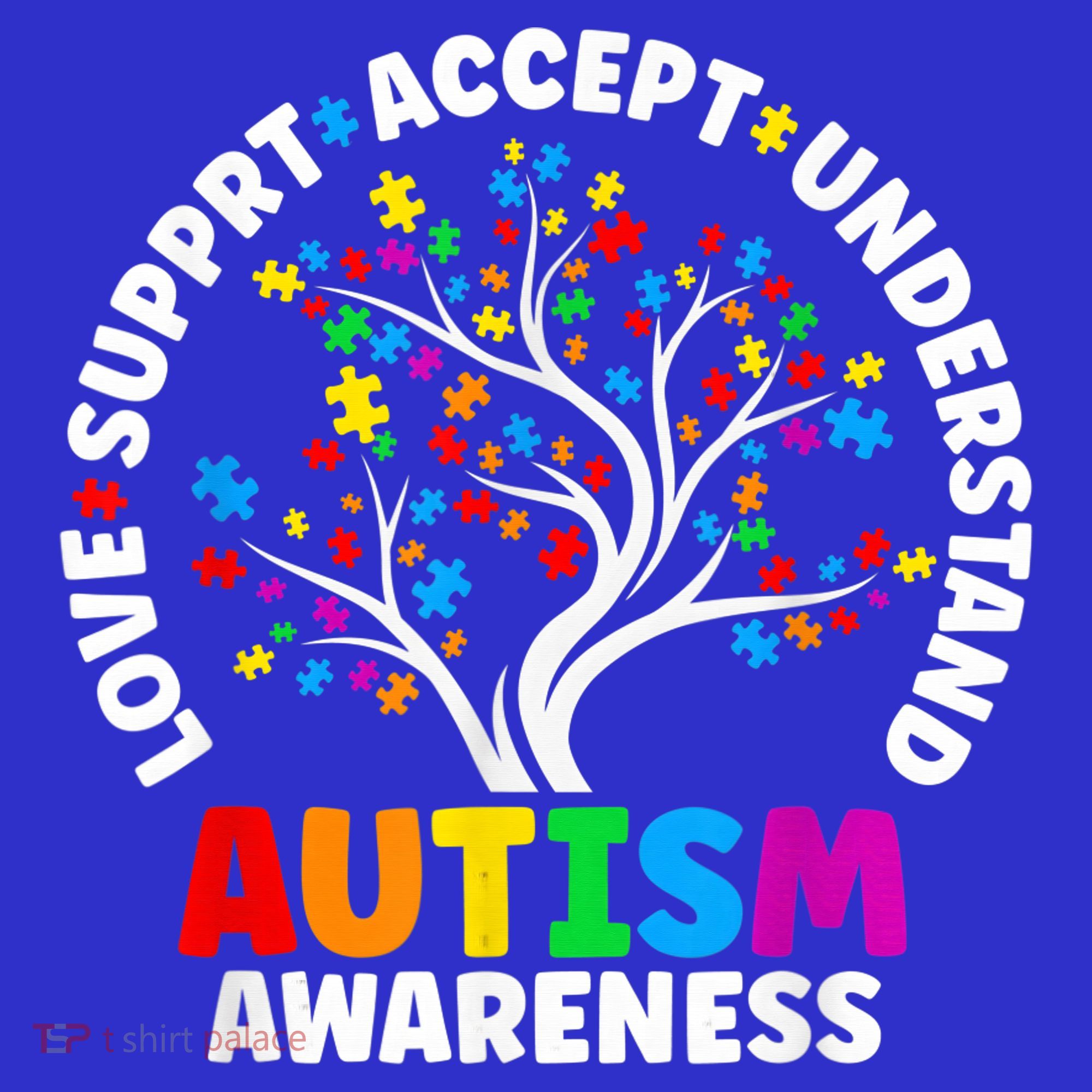 Autism Shirt Love Accept Support Autistic Autism Awareness Women's Tank Top