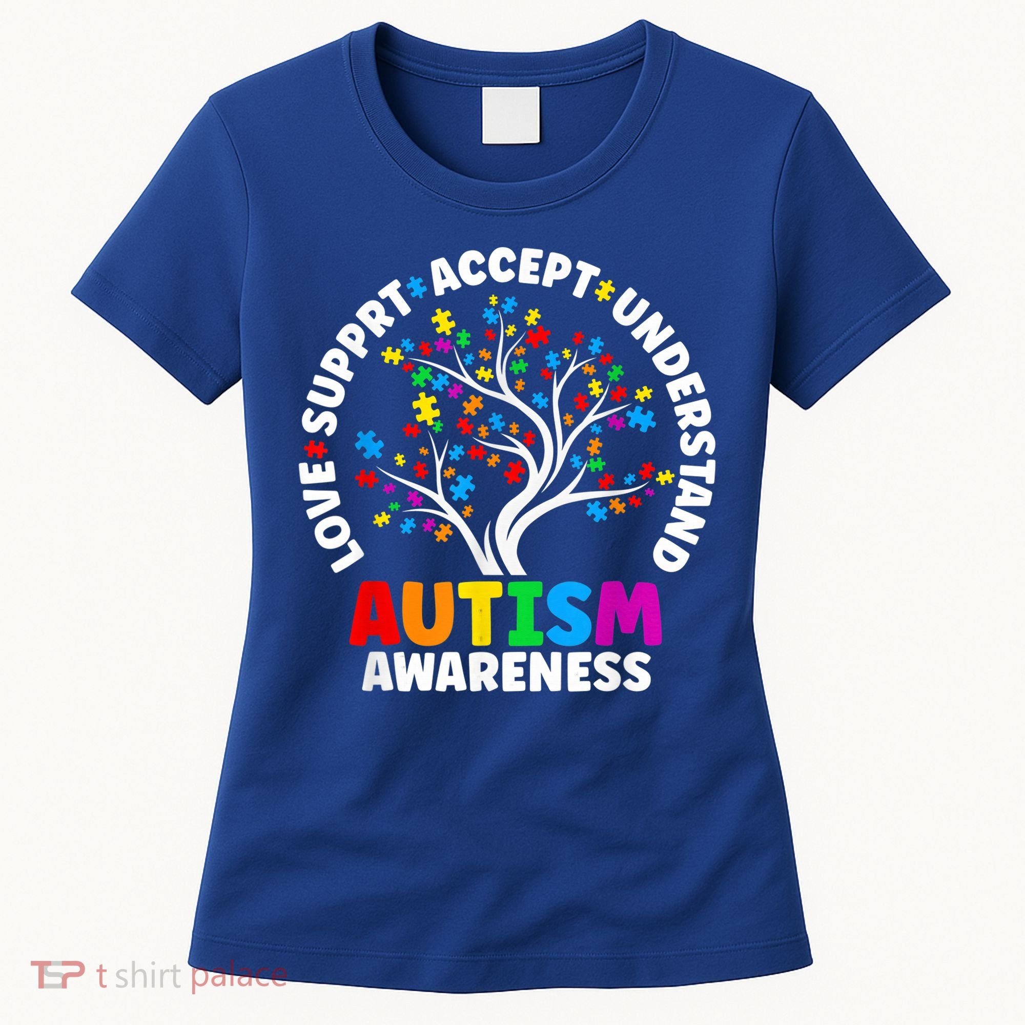Autism Shirt Love Accept Support Autistic Autism Awareness Women's T-Shirt