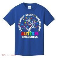 Autism Shirt Love Accept Support Autistic Autism Awareness Kids T-Shirt thumb 0