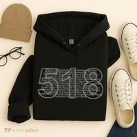 Albany Schenectady Lake Placid Upstate Ny Area Code 518 Hoodie thumb 4