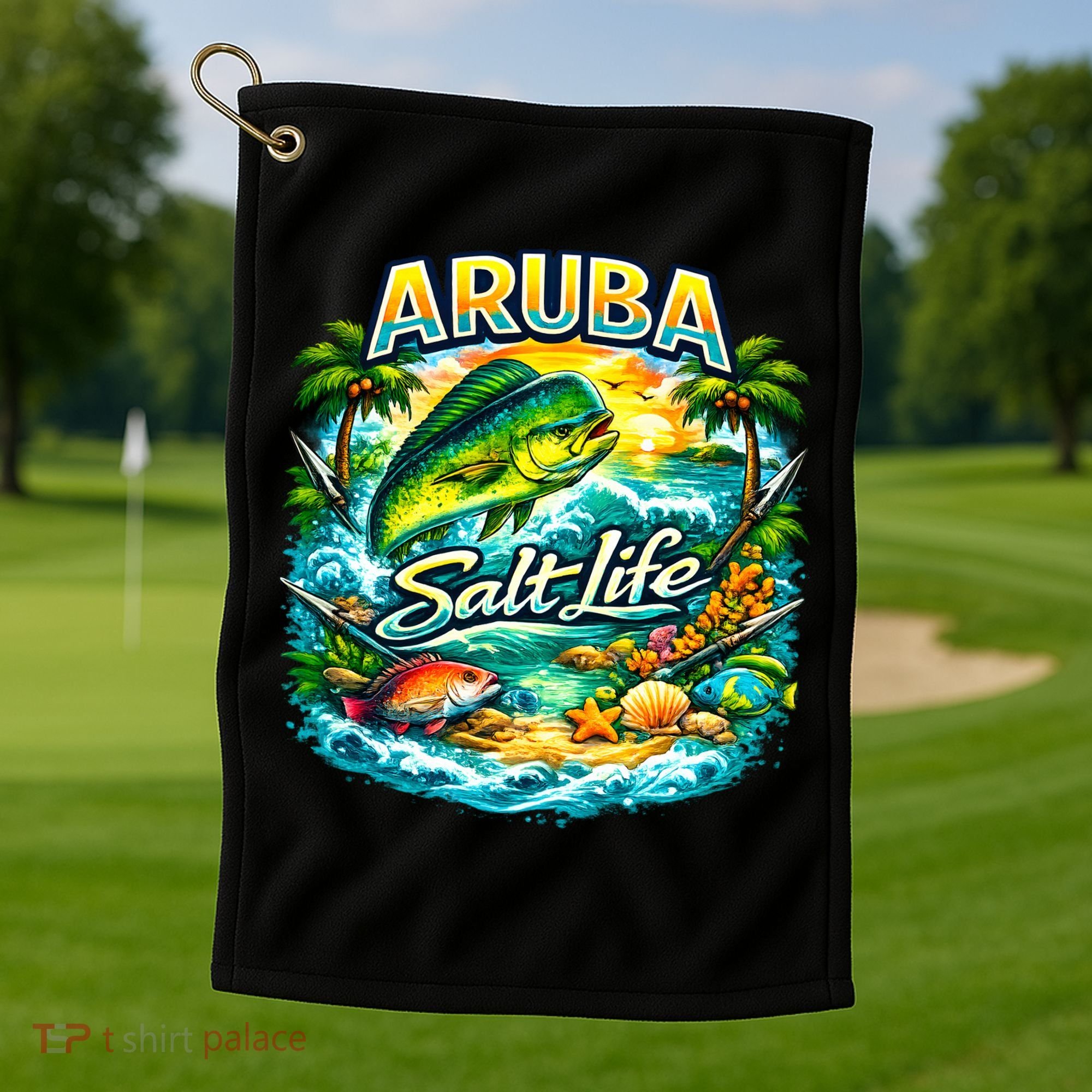 Aruba Salt Life Golf Towel