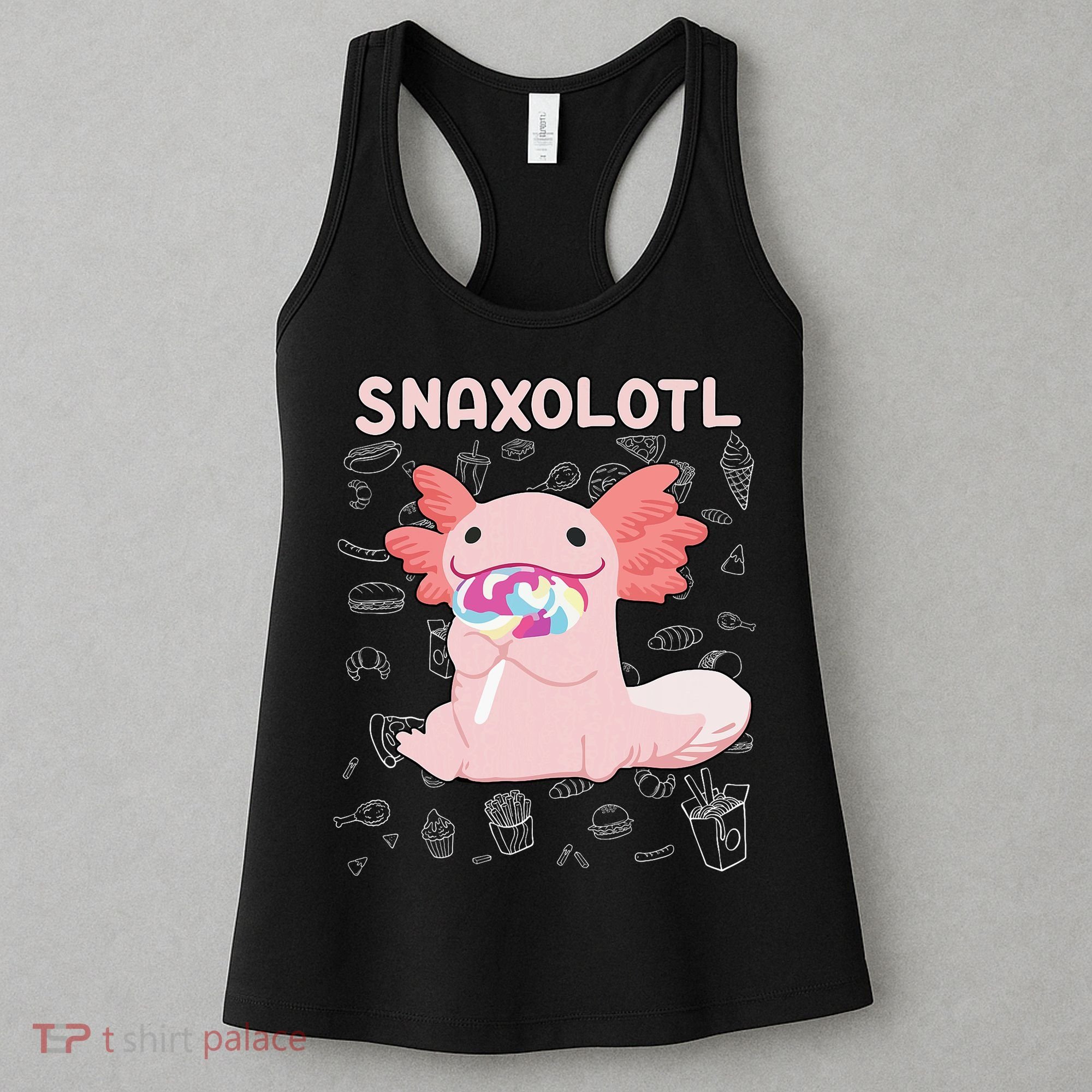 Axolotl Sweets Lollipop Snaxolotl Kawaii Axolotl Women's Tank Top