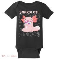 Axolotl Sweets Lollipop Snaxolotl Kawaii Axolotl Baby Bodysuit thumb 0