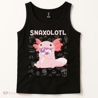 Axolotl Sweets Lollipop Snaxolotl Kawaii Axolotl Tank Top thumb 2
