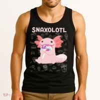 Axolotl Sweets Lollipop Snaxolotl Kawaii Axolotl Tank Top thumb 3