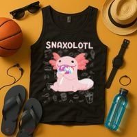 Axolotl Sweets Lollipop Snaxolotl Kawaii Axolotl Tank Top thumb 4