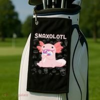 Axolotl Sweets Lollipop Snaxolotl Kawaii Axolotl Golf Towel thumb 2
