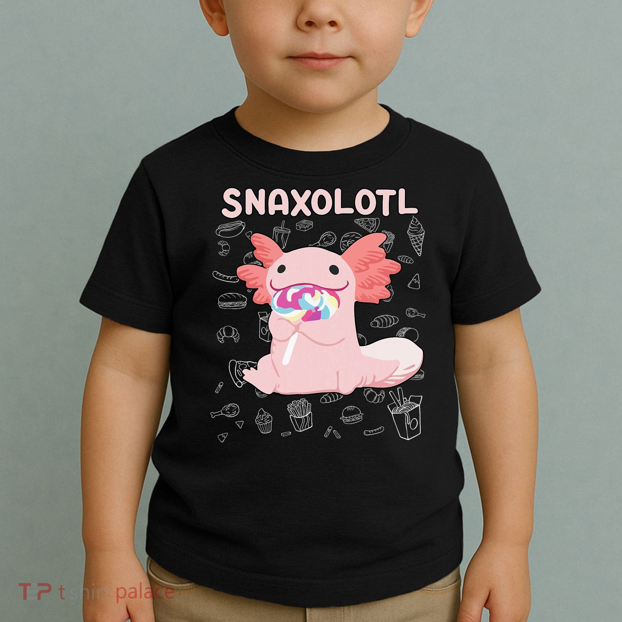 Axolotl Sweets Lollipop Snaxolotl Kawaii Axolotl Toddler T-Shirt