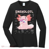 Axolotl Sweets Lollipop Snaxolotl Kawaii Axolotl Women's Long Sleeve Shirt thumb 0