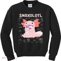 Axolotl Sweets Lollipop Snaxolotl Kawaii Axolotl Kids Sweatshirt thumb 0