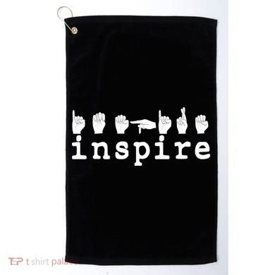 ASL Sign Langage Inspire Golf Towel